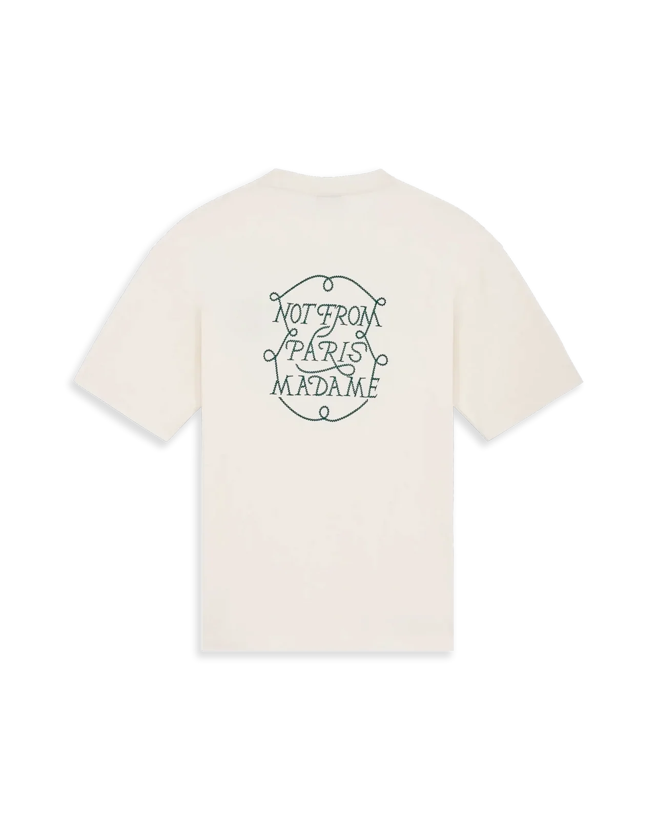 Drôle de Monsieur - Le T-Shirt Slogan Tresses Blanc cassé