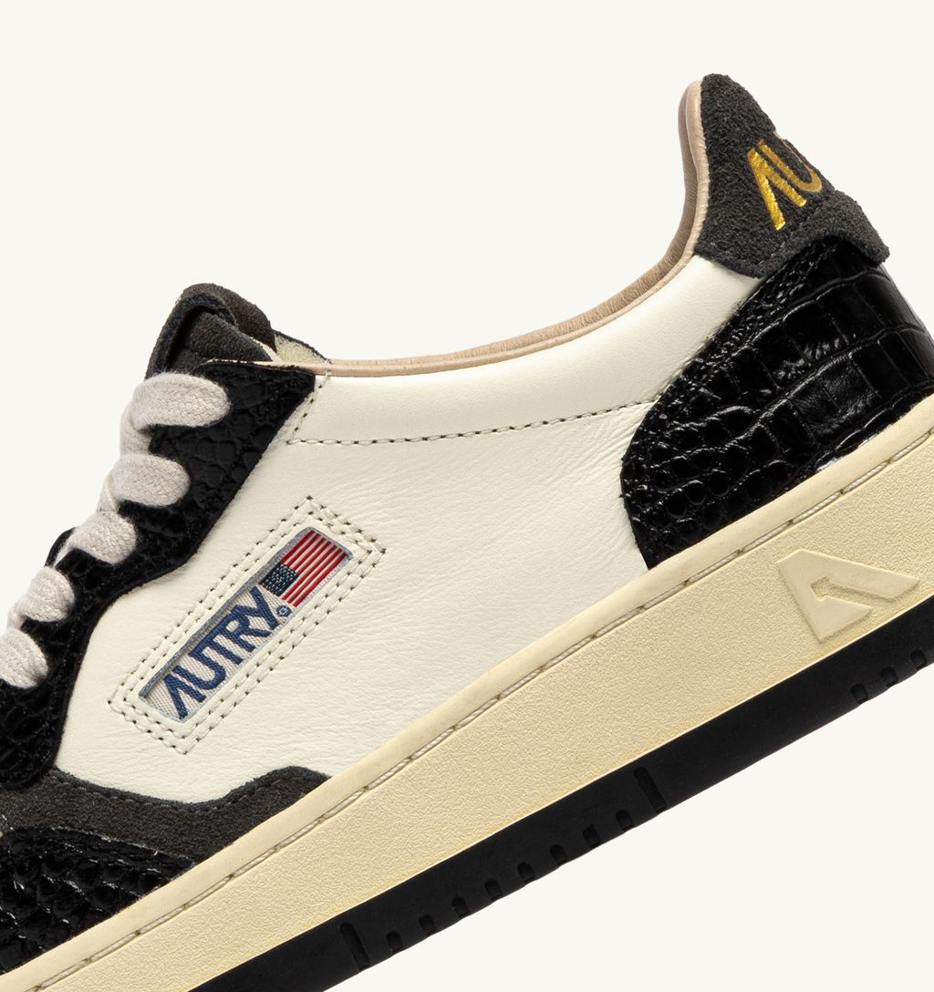 AUTRY - Basket Medalist Low Leat/Coprint Mrsh/Black