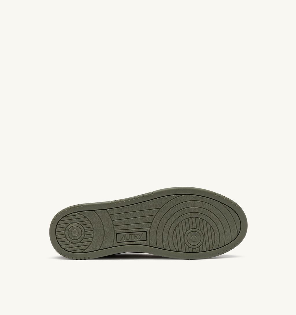 AUTRY - Basket Medalist Low Tricolor suede Space/Sand/Smocked Green