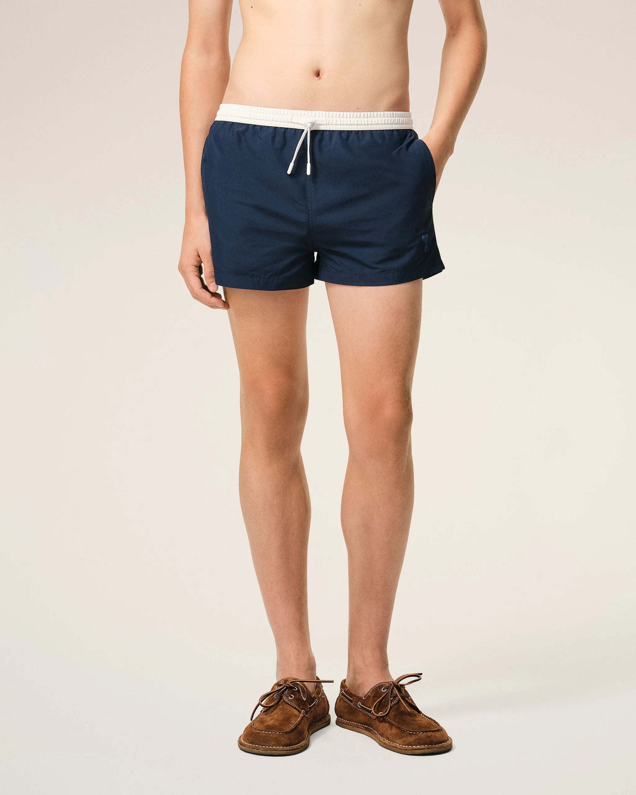 AMI - Maillot de Bain court Bleu