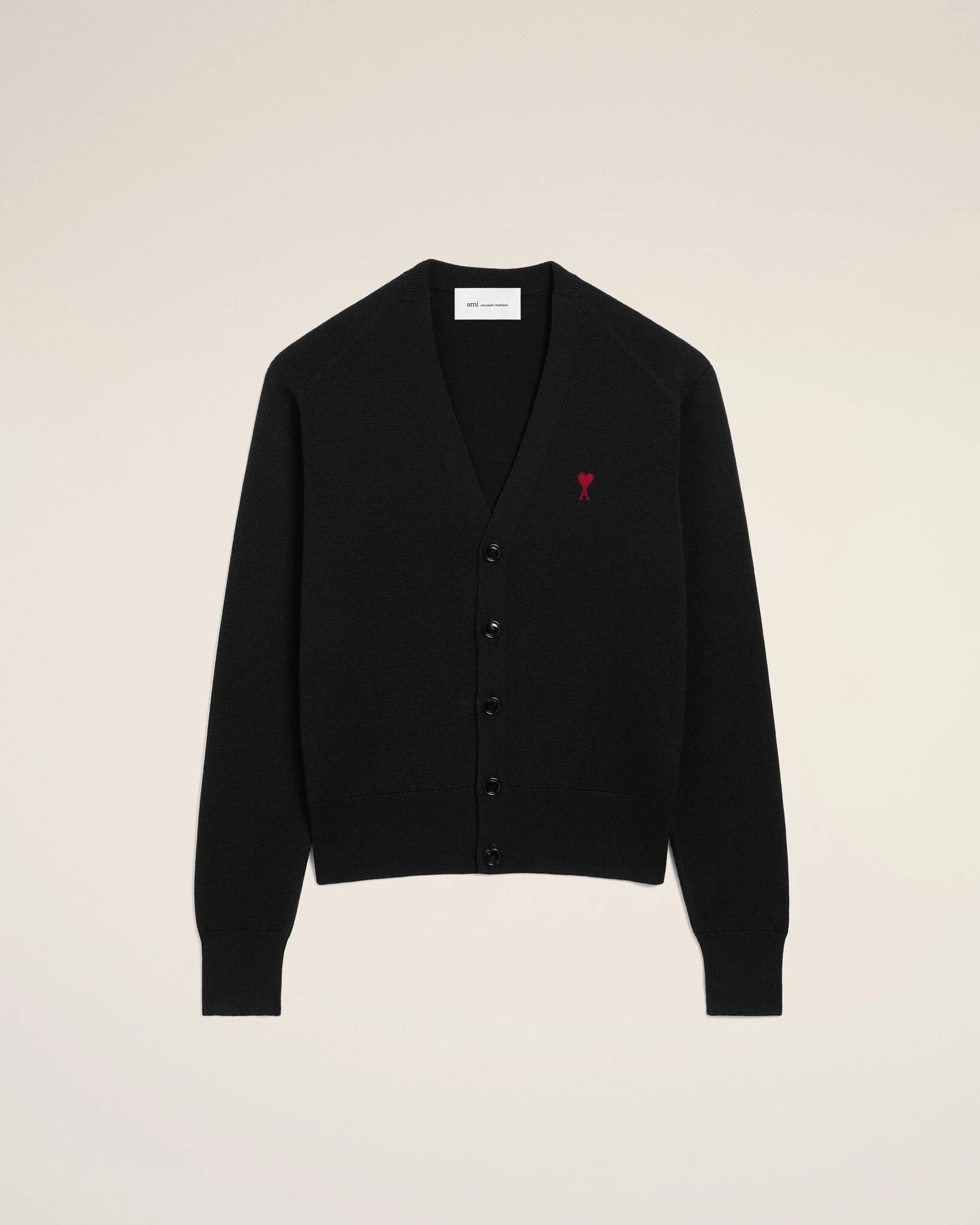 AMI - Cardigan Ami de Coeur Noir