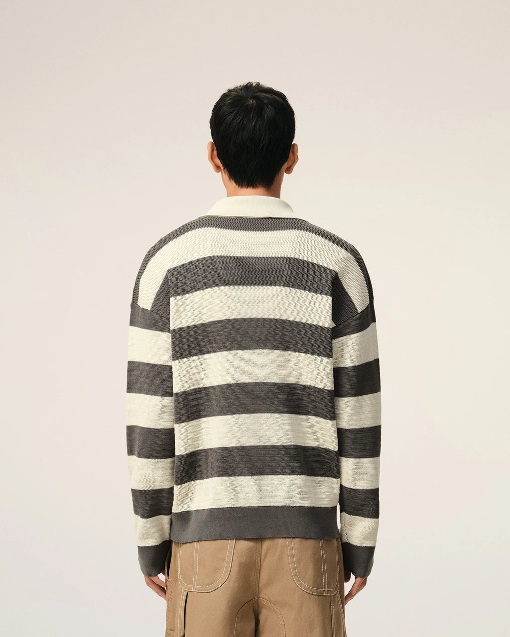 AMI - Cardigan avec col Ami de coeur Blanc et carbonne
