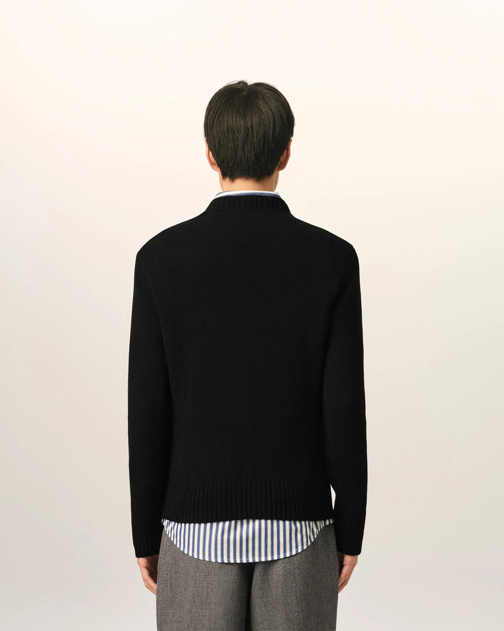 AMI - Pull cachemire Ami de Coeur Noir