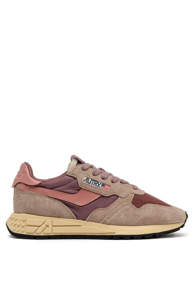 AUTRY - Basket Reelwind suede/Net Rose/desert Sand