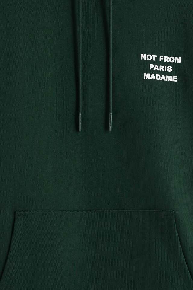 Drôle de Monsieur - Hoodie Slogan Dark Green