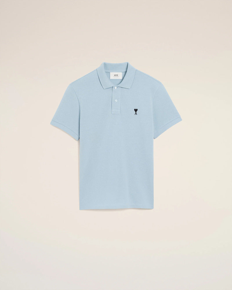 AMI - Polo Ami de coeur Ciel