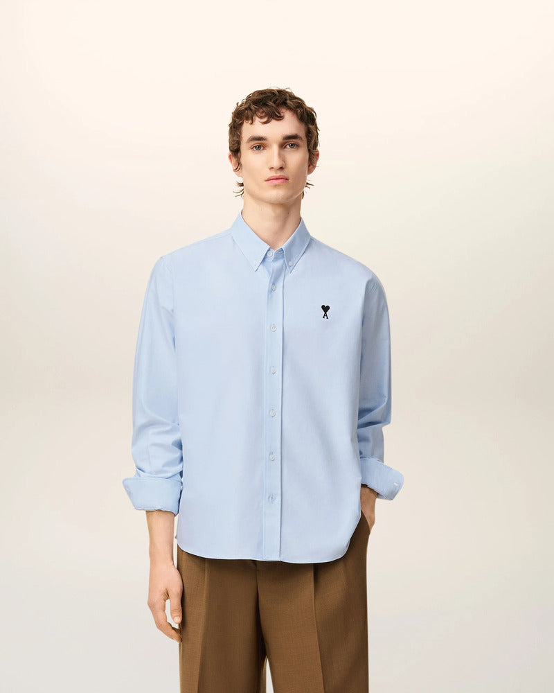 AMI - Chemise Ami de Coeur Bleu Ciel