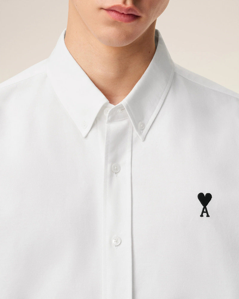 AMI - Chemise Ami de Coeur Blanc Naturel