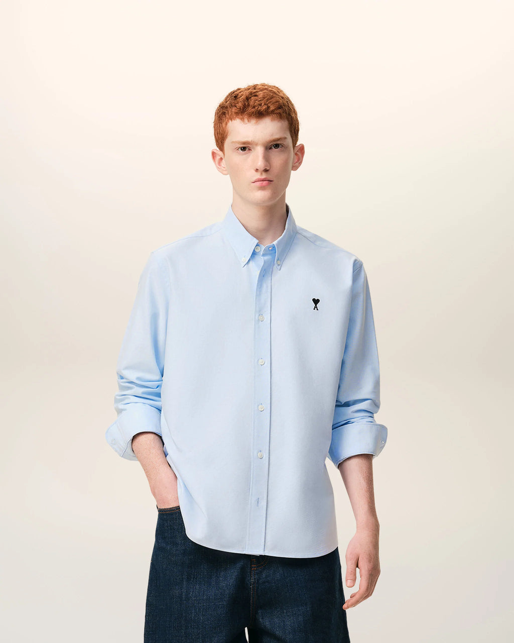 AMI - Chemise Bleue Ami de Coeur