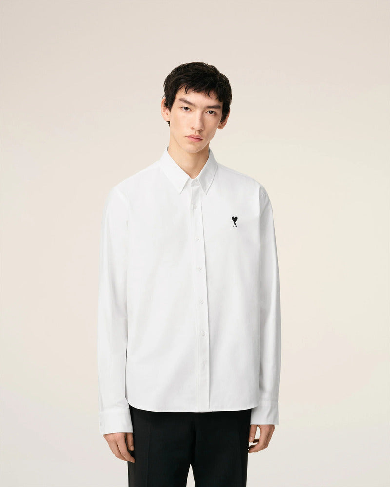 AMI - Chemise Ami de Coeur Blanc Naturel