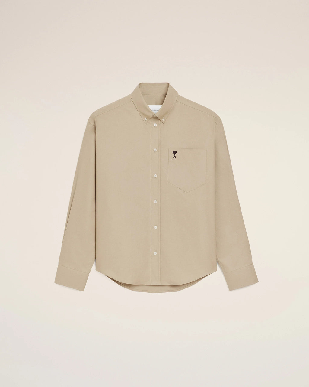 AMI - Chemise Boxy Beige Ami de Coeur