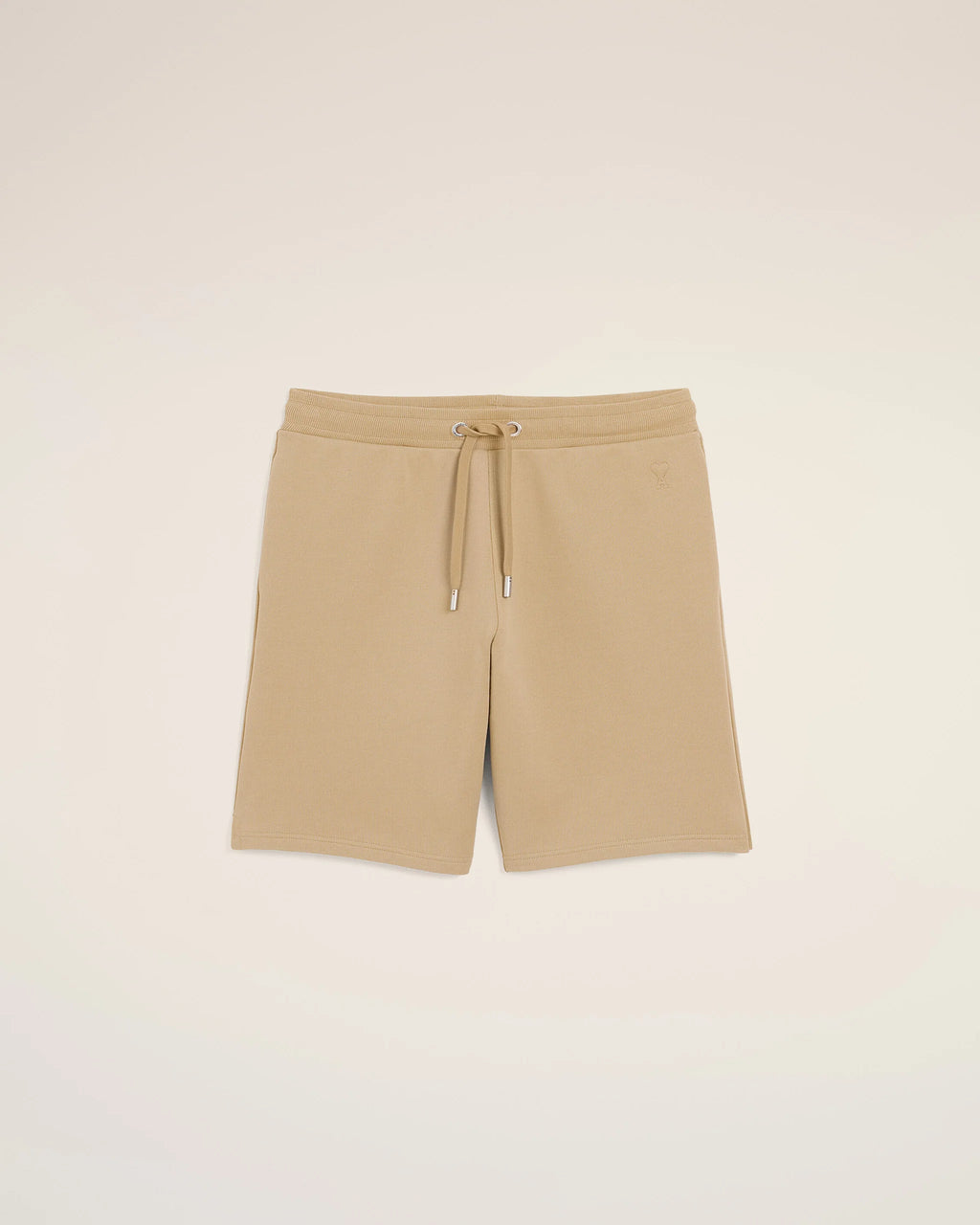 AMI - Short Ami de Coeur embossé Beige mastic