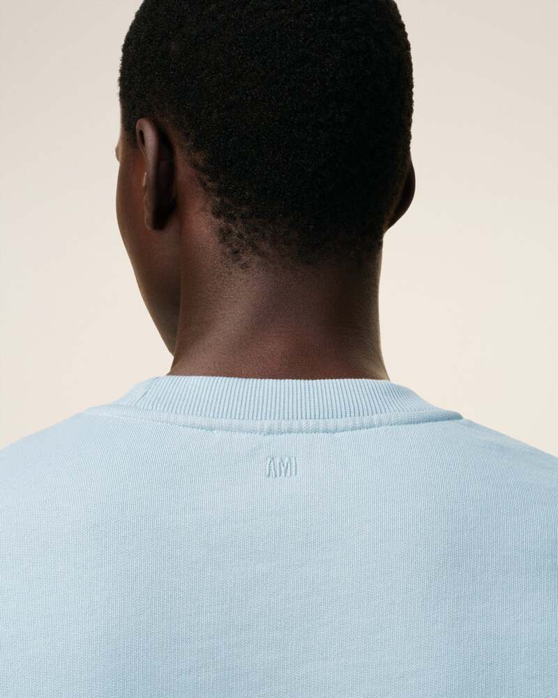 AMI - Sweat Ami de Coeur Bleu Ciel