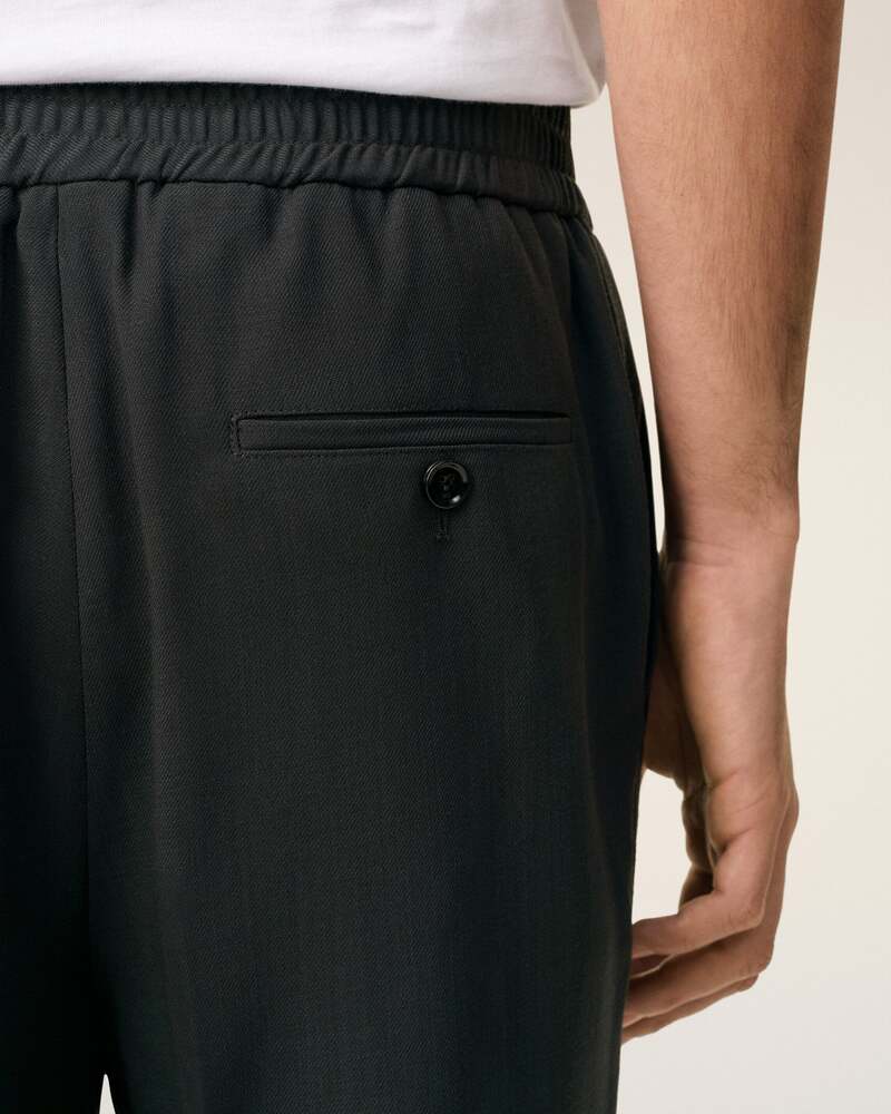 AMI - Pantalon Taille Elastique Anthracite