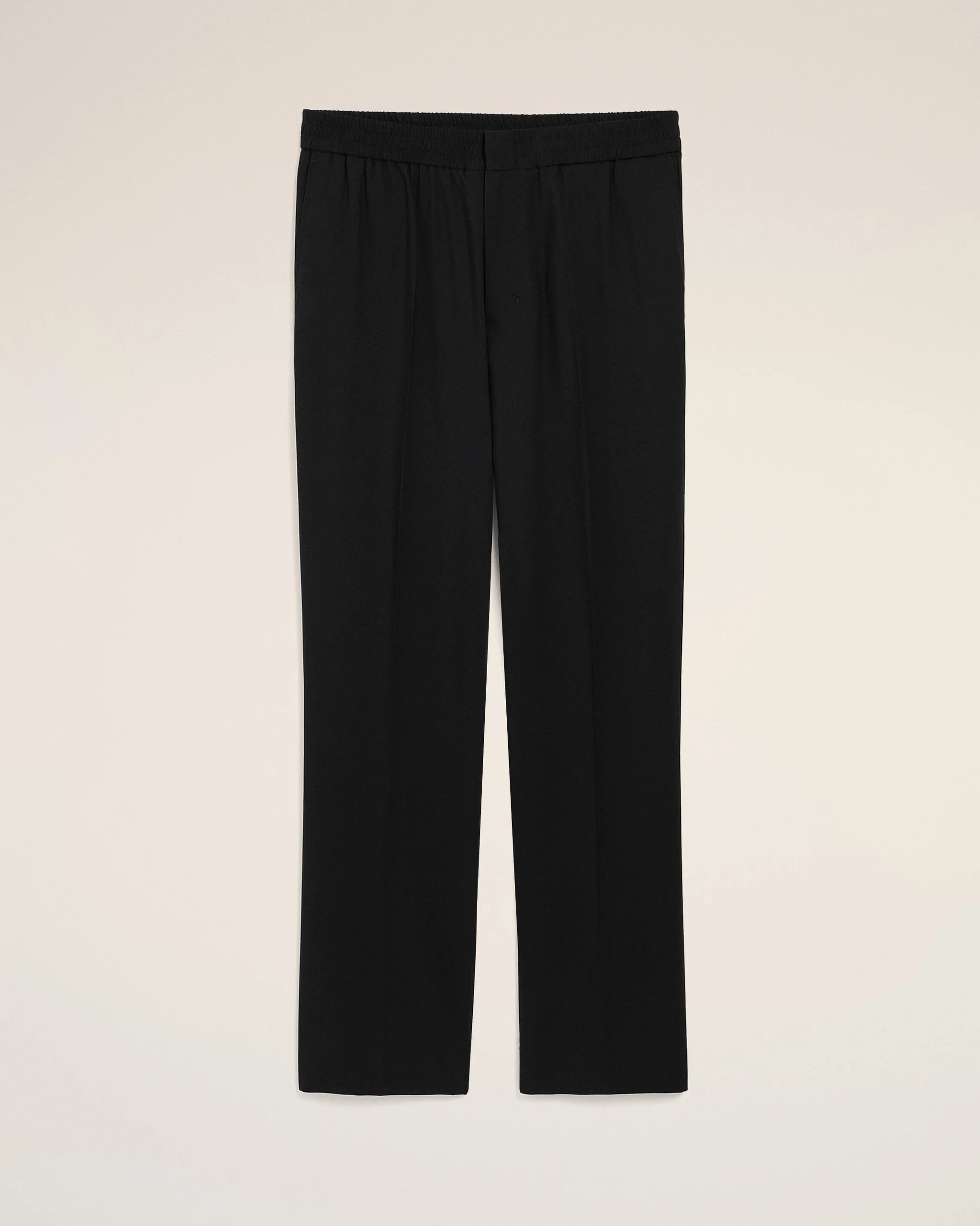 AMI - Pantalon taille élastiquée Noir