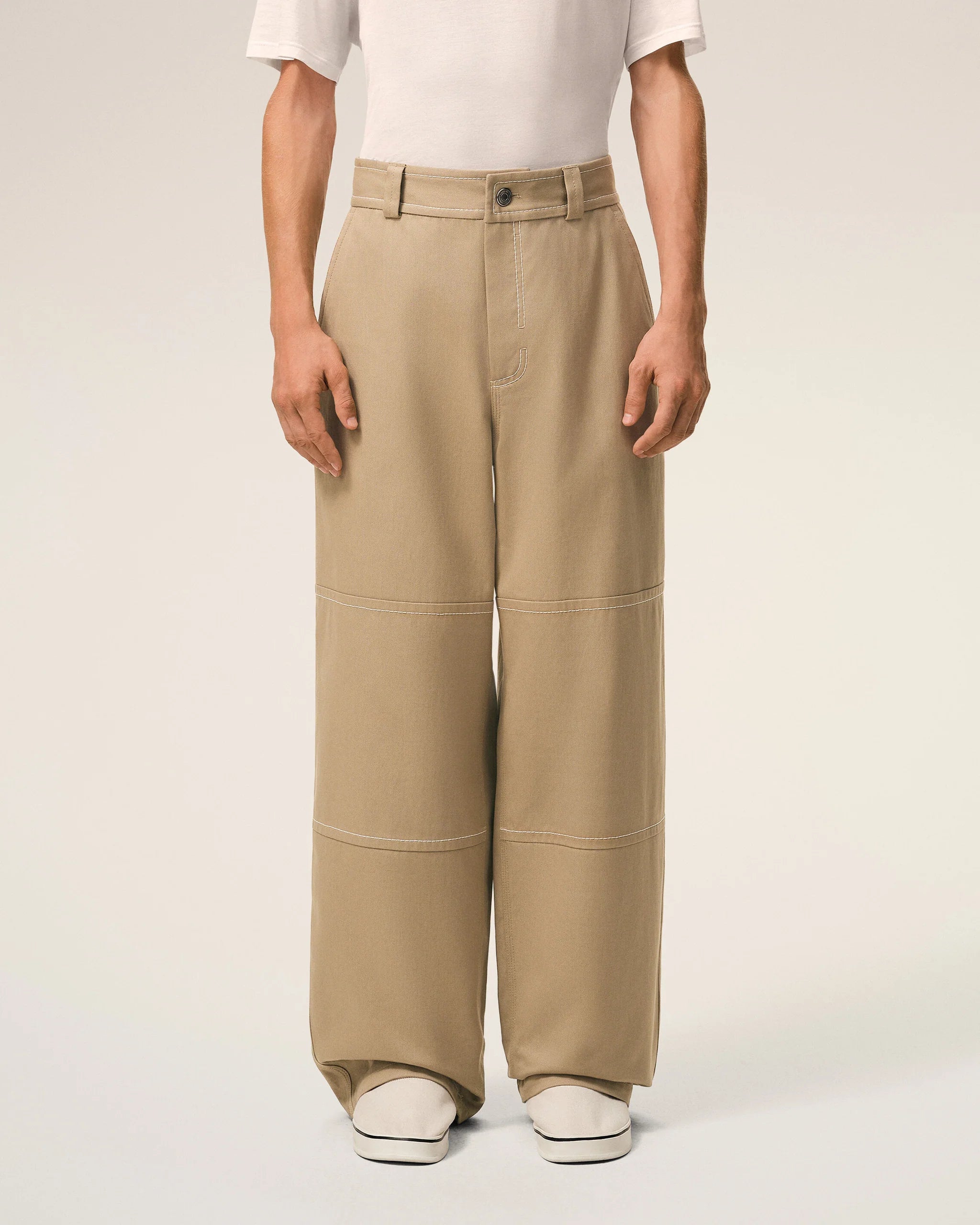 AMI - Pantalon Worker Beige