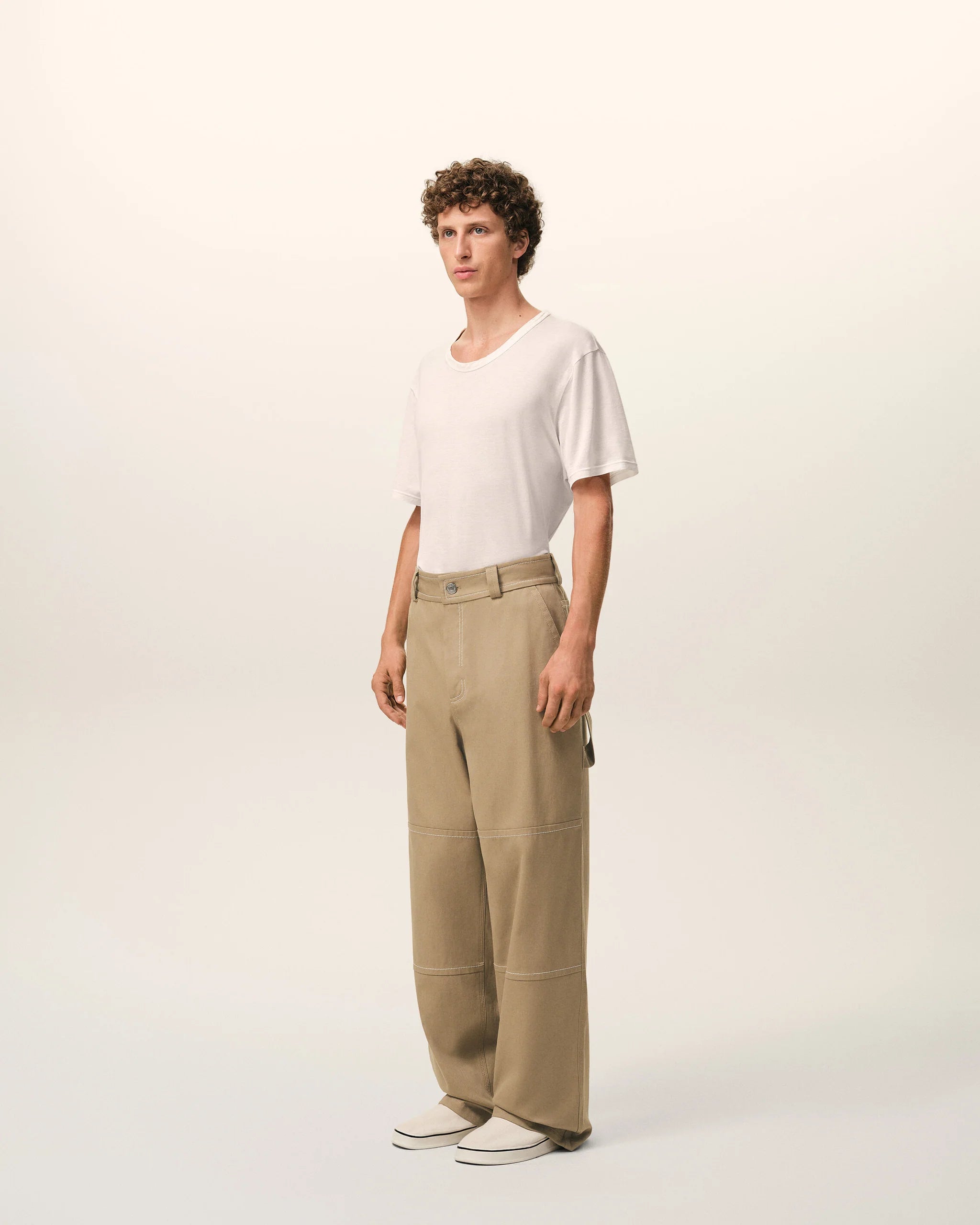 AMI - Pantalon Worker Beige