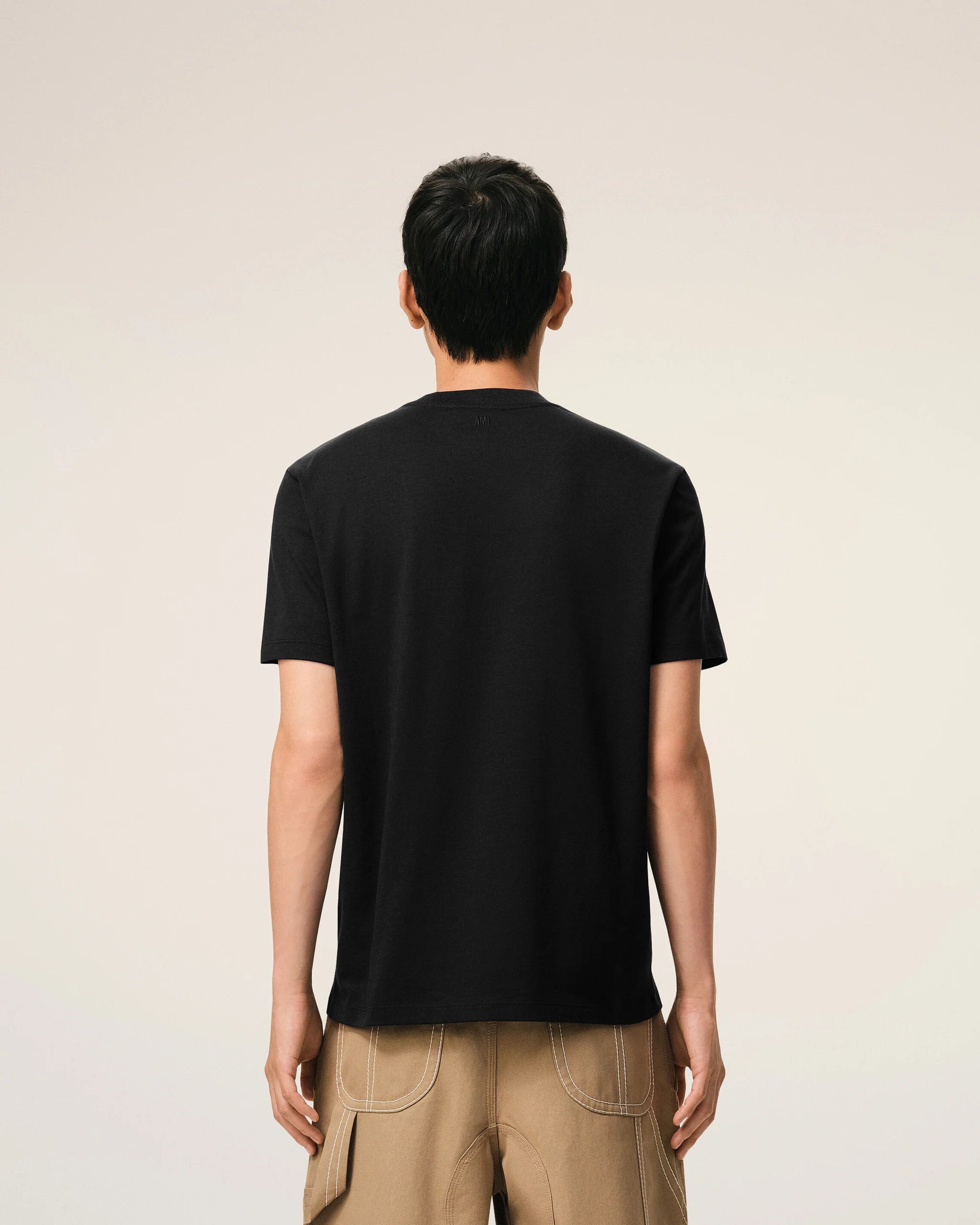 AMI - T-shirt Ami de coeur Noir/Blanc