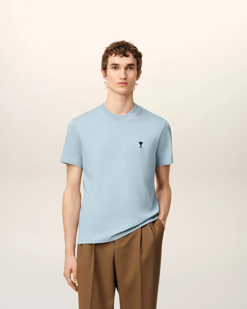 AMI - T-Shirt Ami de Coeur Ciel