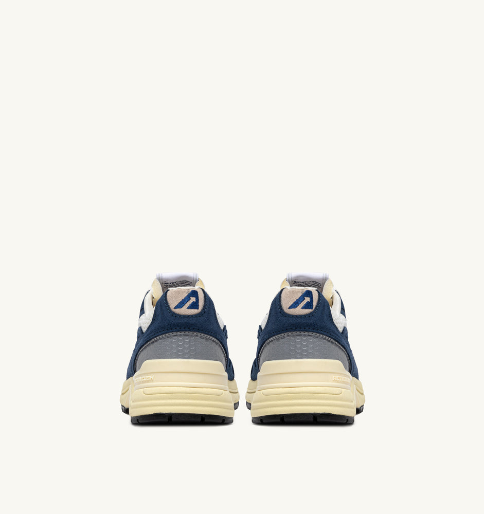 AUTRY - Basket Hyperway Suede/Mesh Ensign et Argent