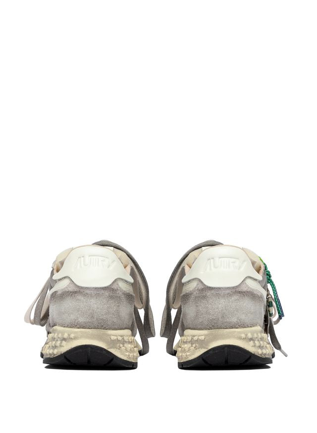 AUTRY - Basket Super Vintage Reelwind Suede/Nylon Black/White