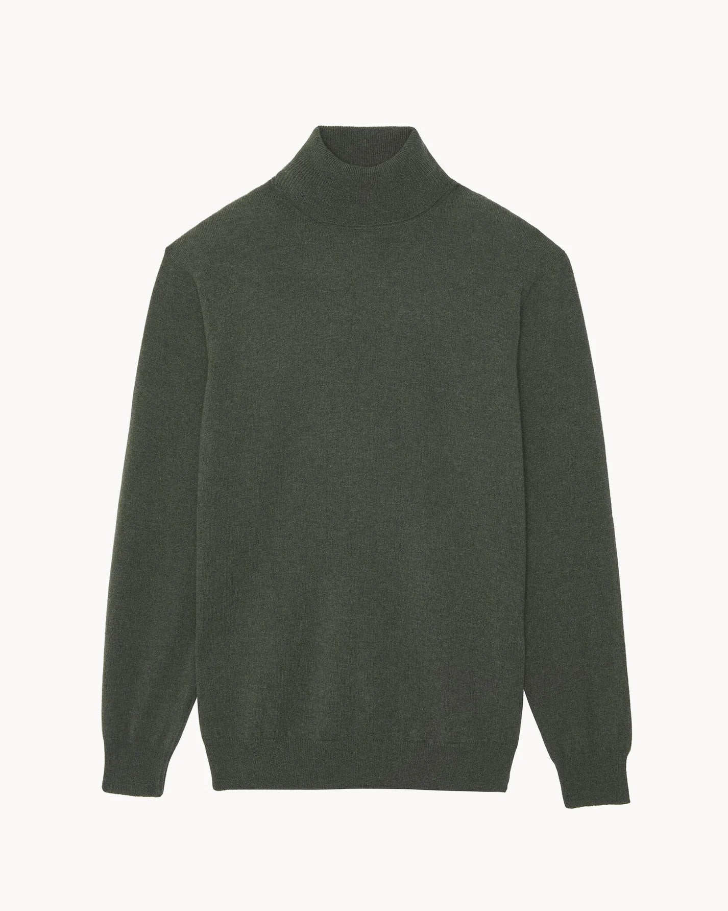 Kujten - Pull col roulé Raph Kaki Foncé
