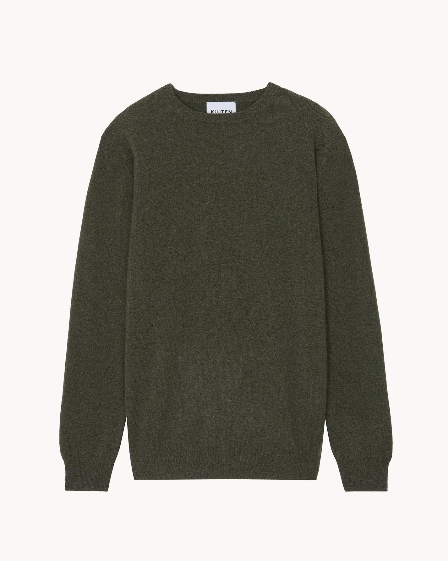 Kujten - Pull col rond Ray Kaki foncé