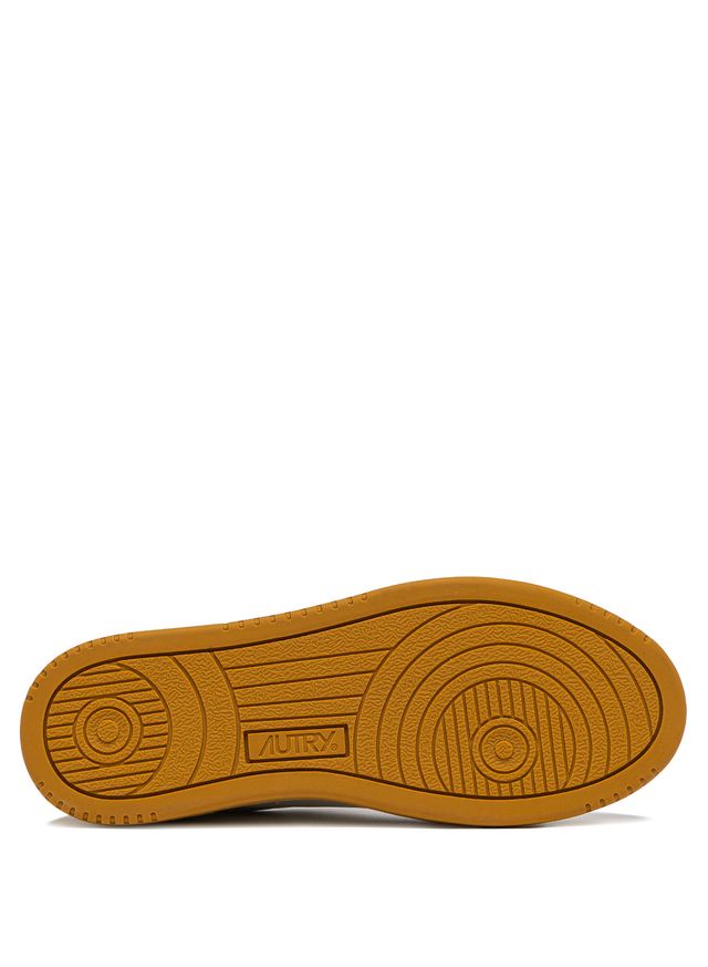 AUTRY - Basket Medalist Low cuir Suede Bicolor White/Sand