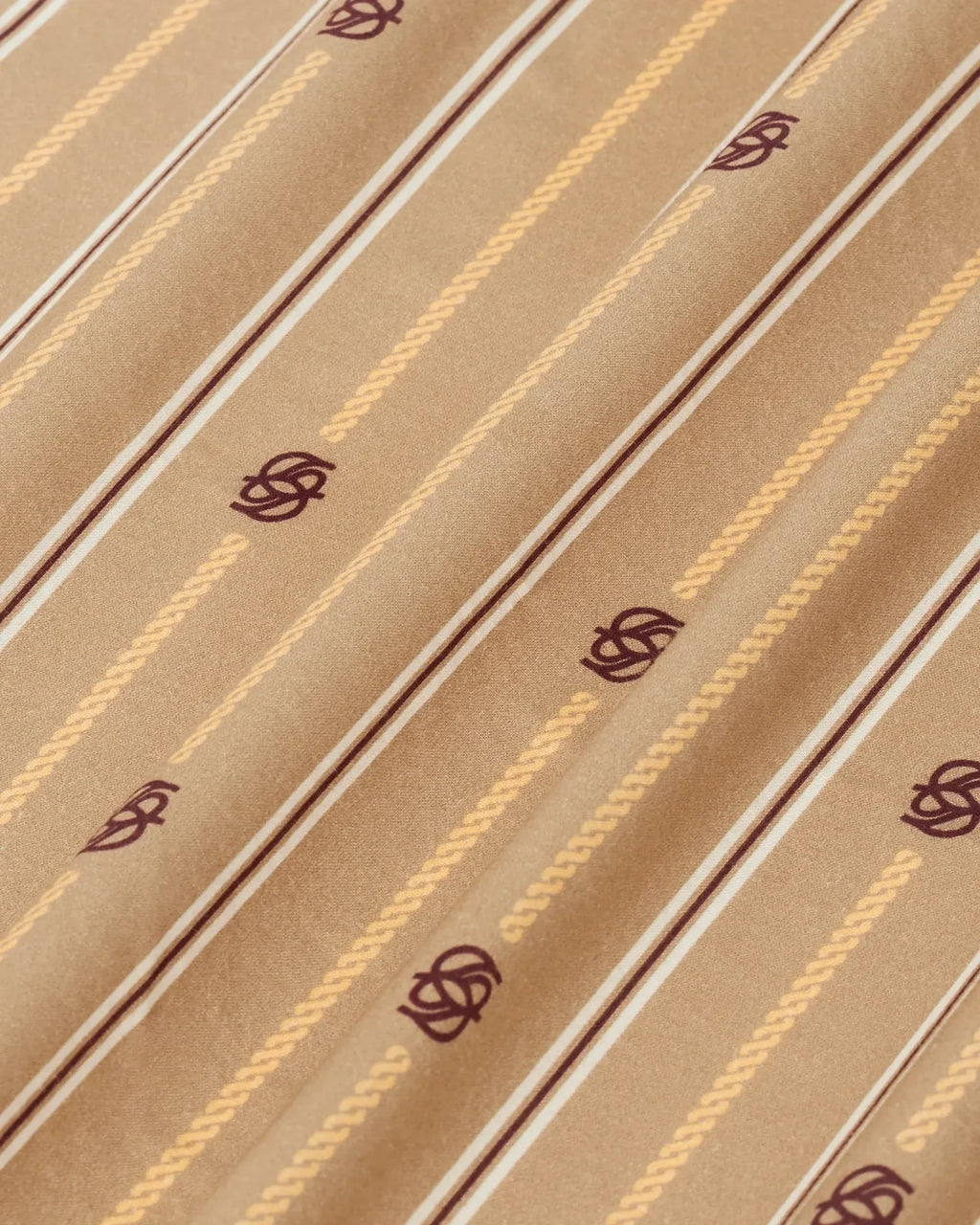 Drôle de Monsieur - Le Foulard Monogramme Beige