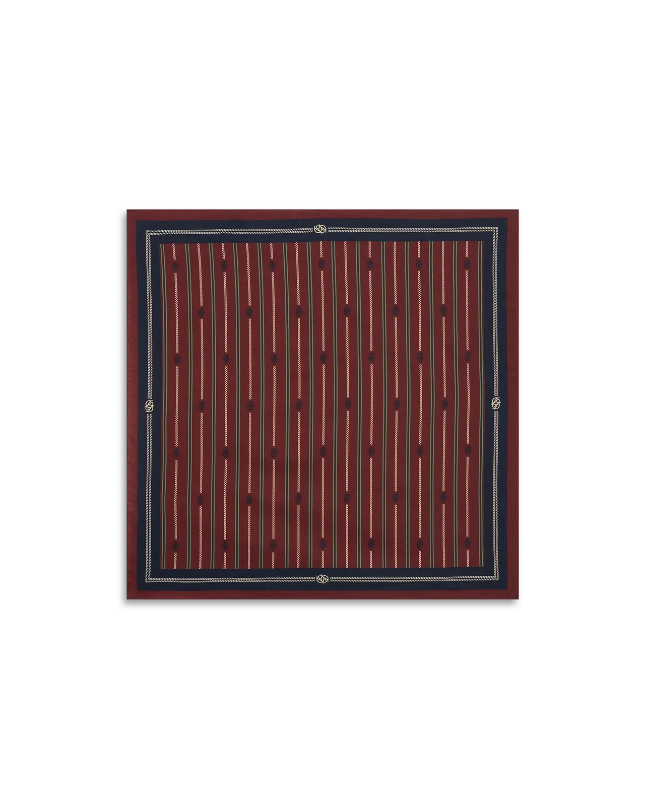 Drôle de Monsieur - Le Foulard Monogramme Wine