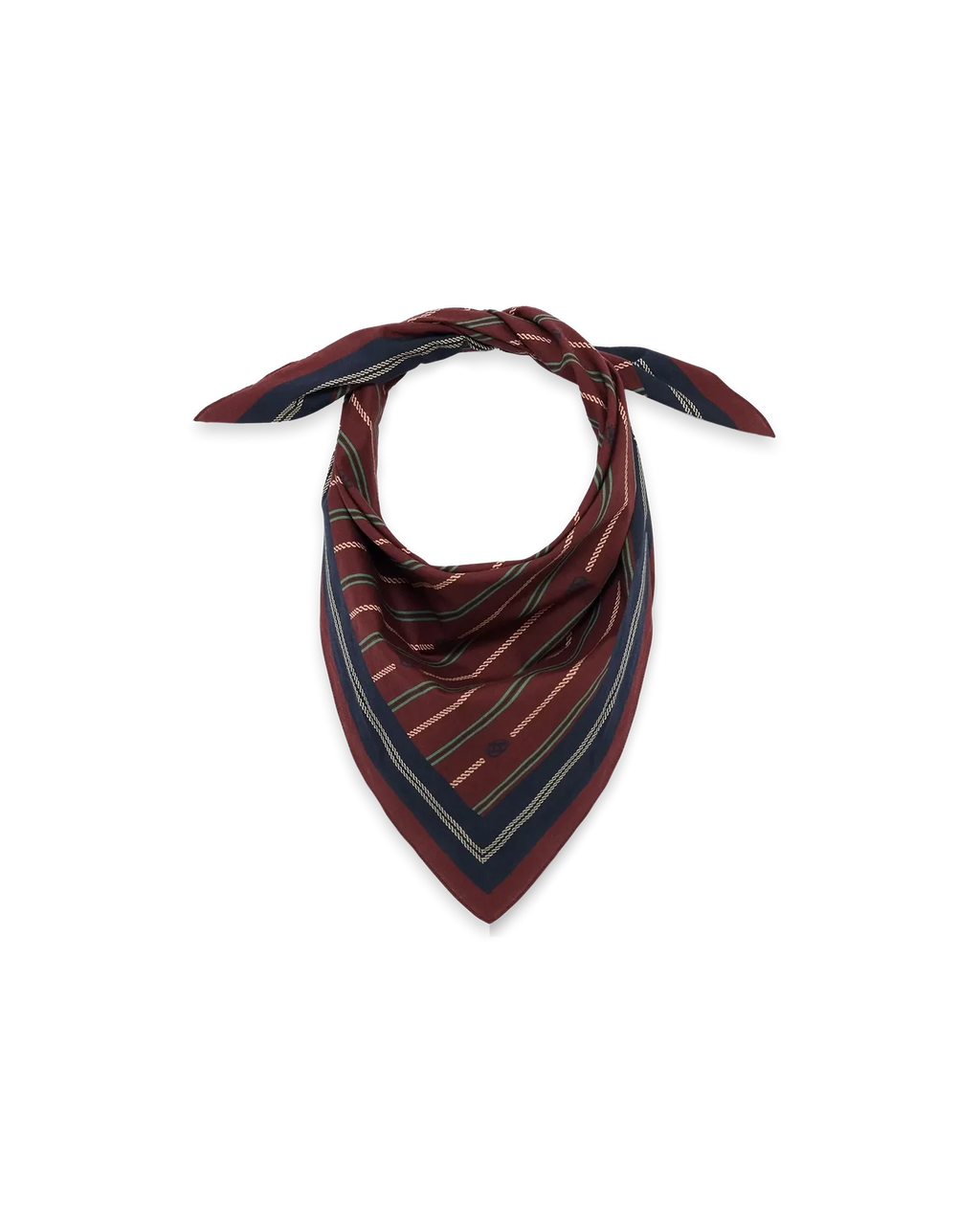 Drôle de Monsieur - Le Foulard Monogramme Wine