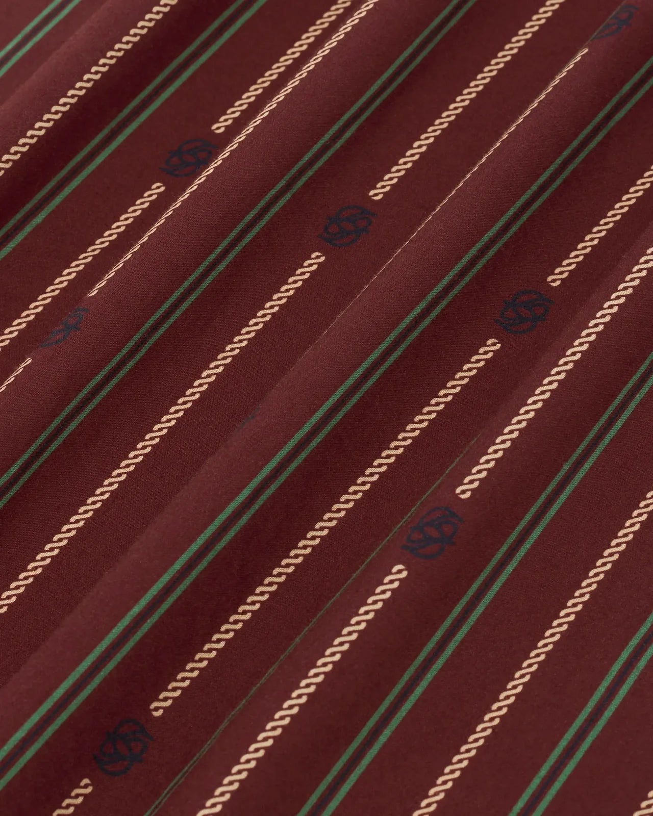 Drôle de Monsieur - Le Foulard Monogramme Wine