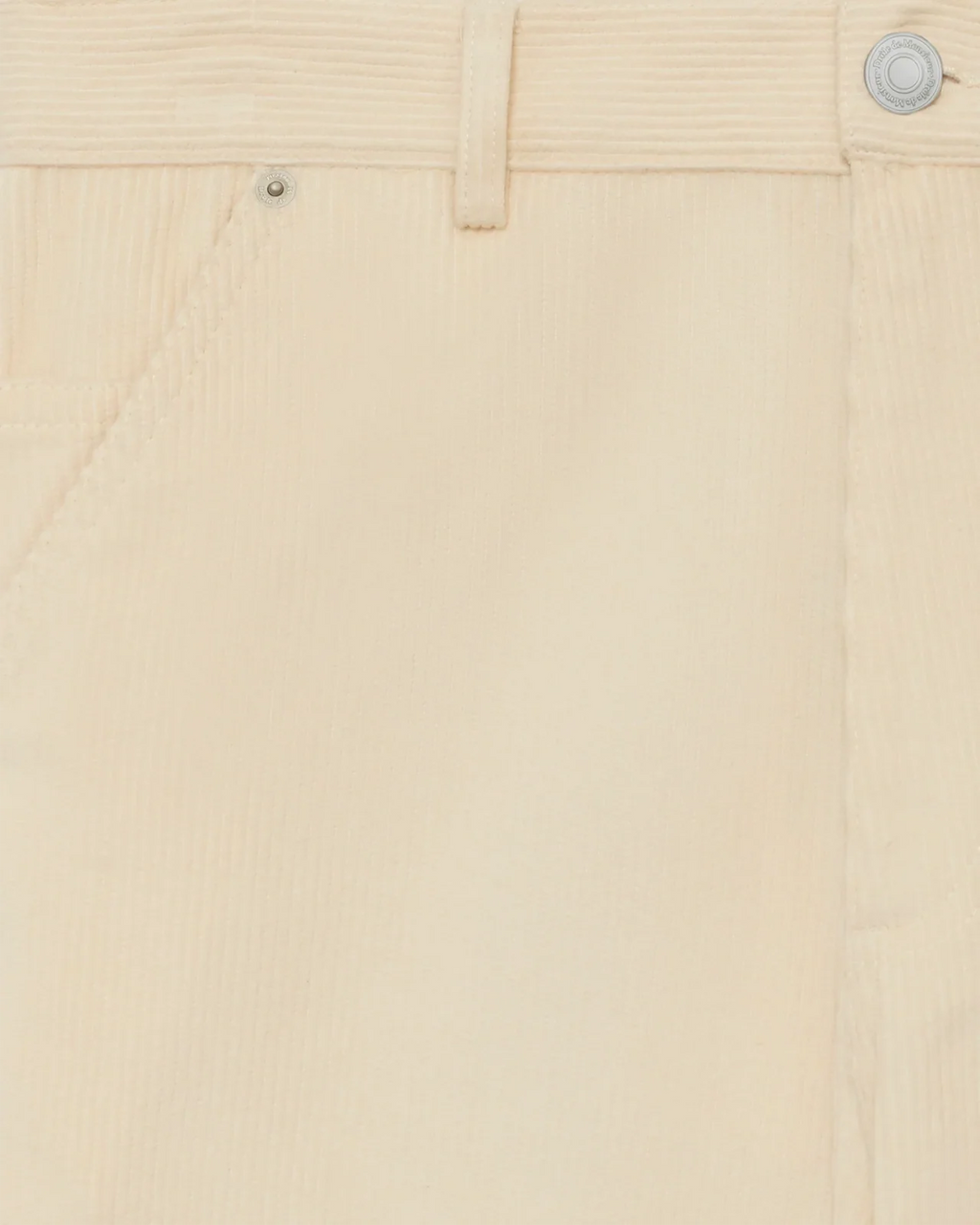 Drôle de Monsieur - Le pantalon Baggy Velours Ecru