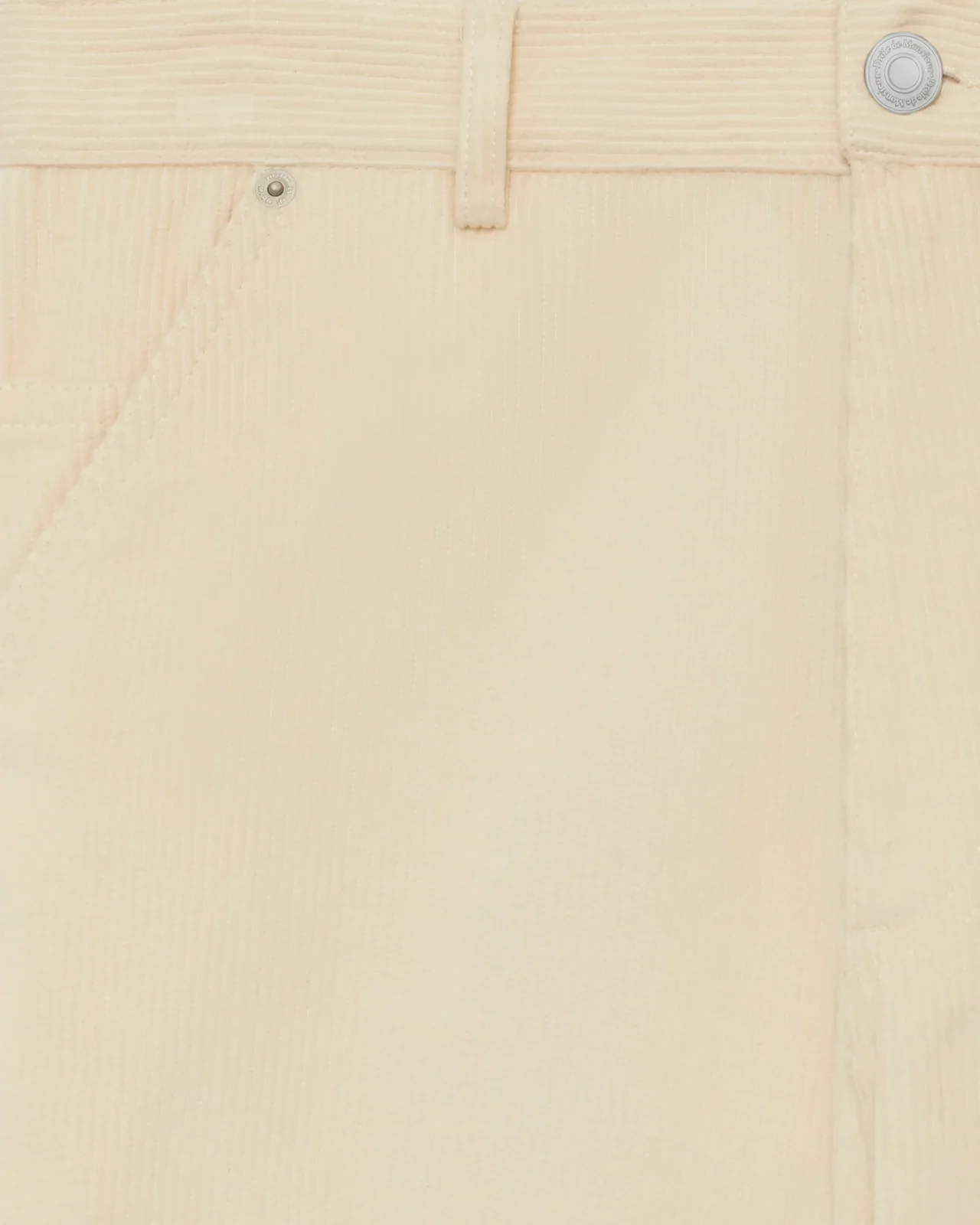 Drôle de Monsieur - Le pantalon Baggy Velours Ecru