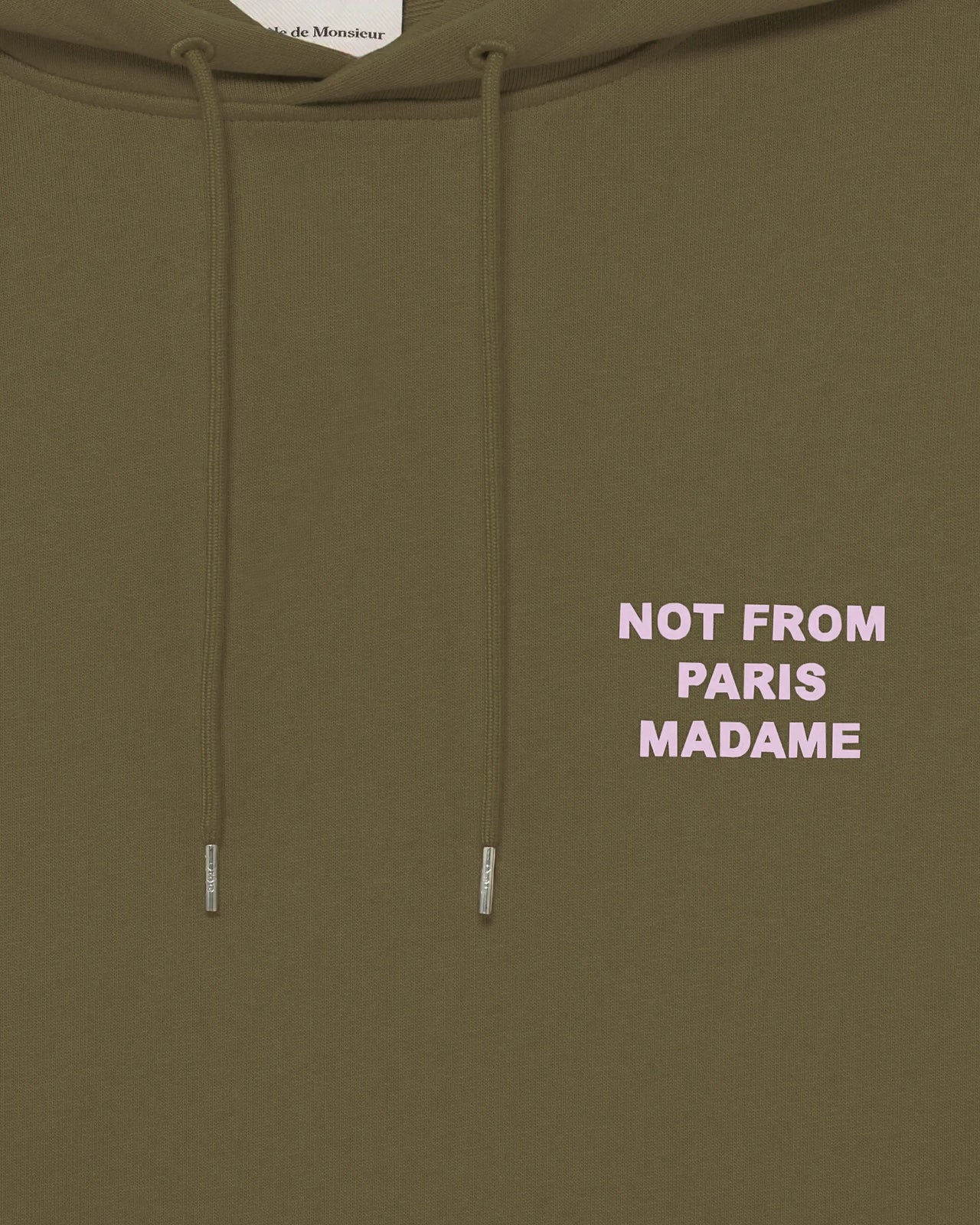 Drôle de Monsieur - Hoodie Slogan Kaki