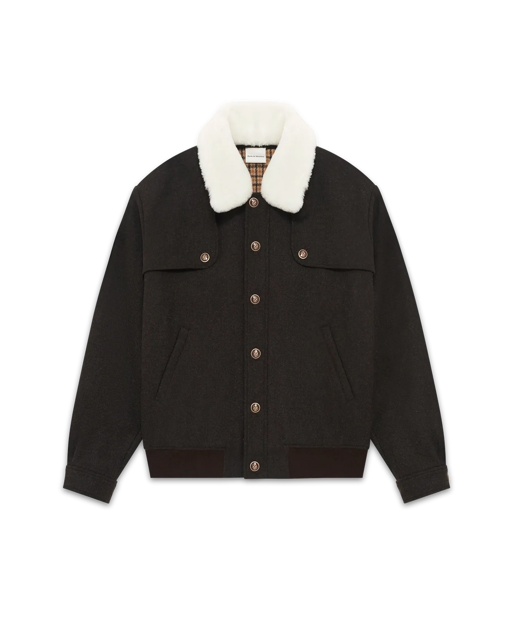 Drôle de Monsieur - Le Blouson Laine Marron