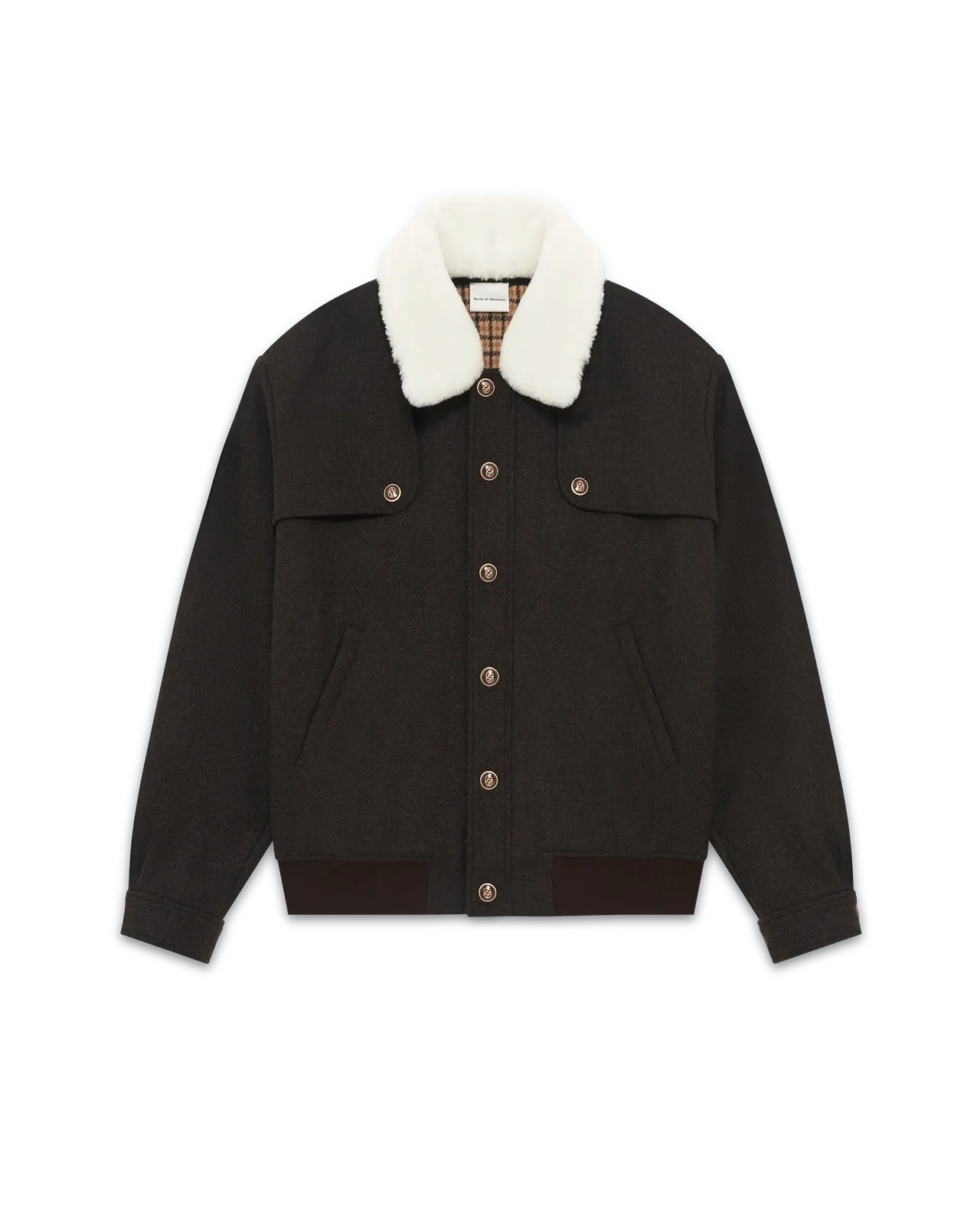 Drôle de Monsieur - Le Blouson Laine Marron