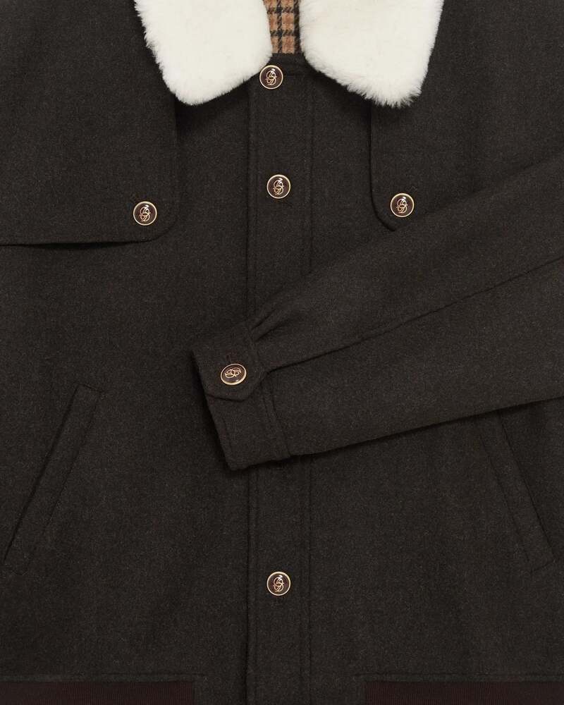 Drôle de Monsieur - Le Blouson Laine Marron