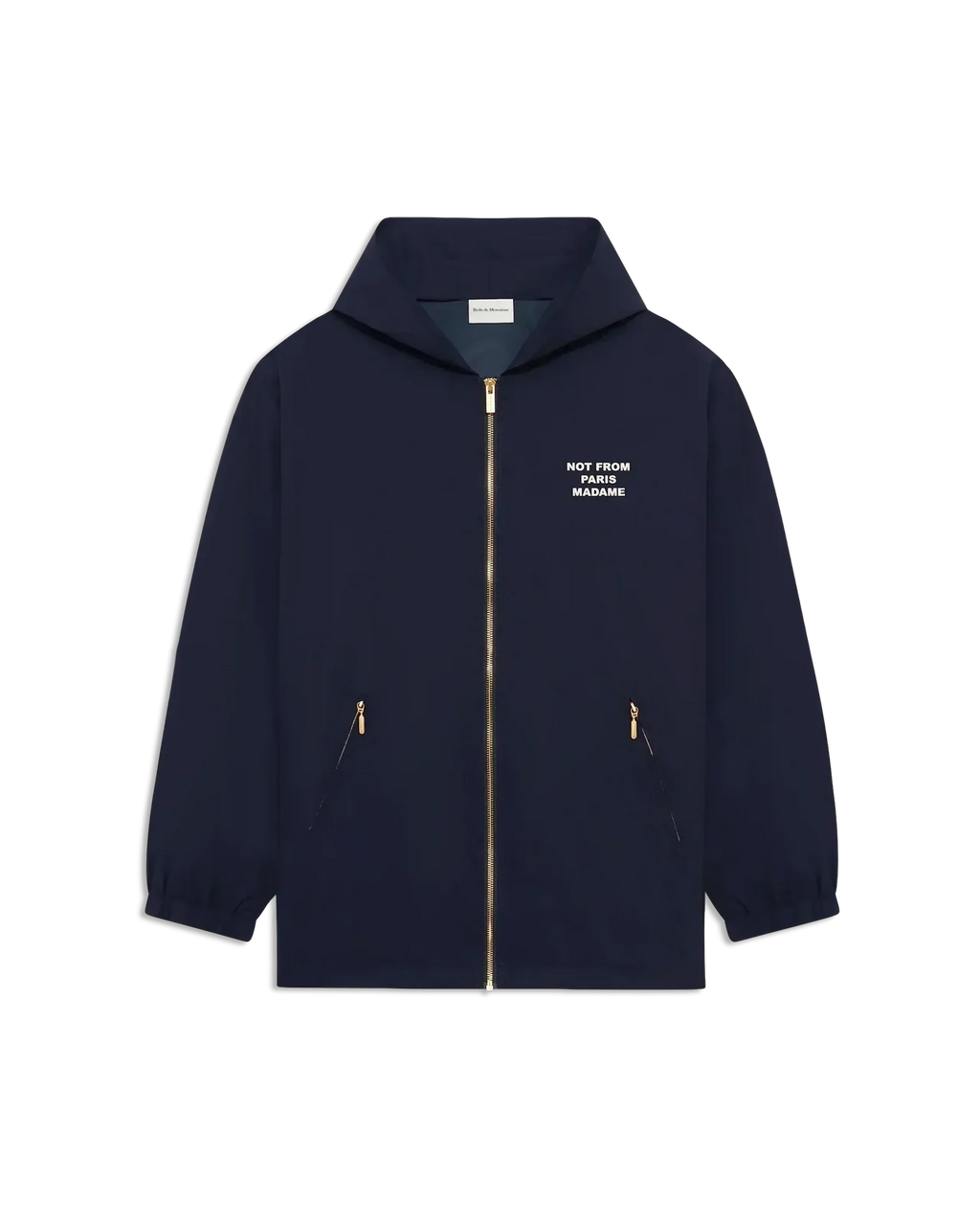 Drôle de Monsieur - La Veste Capuche Slogan Marine