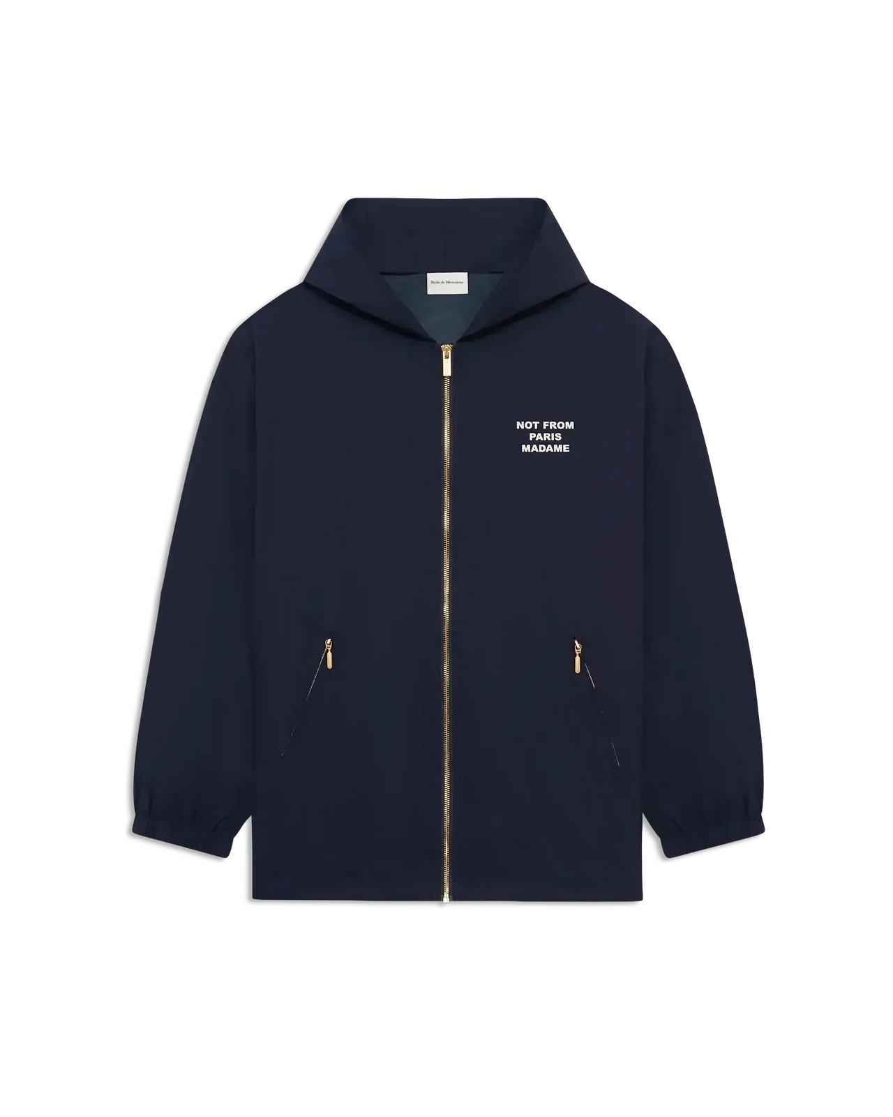 Drôle de Monsieur - La Veste Capuche Slogan Marine