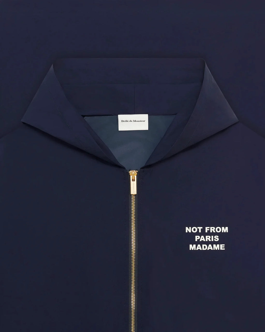 Drôle de Monsieur - La Veste Capuche Slogan Marine