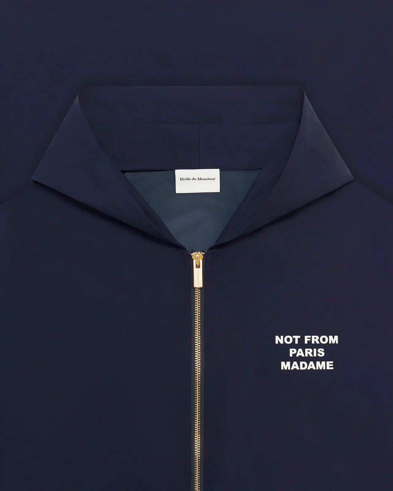 Drôle de Monsieur - La Veste Capuche Slogan Marine