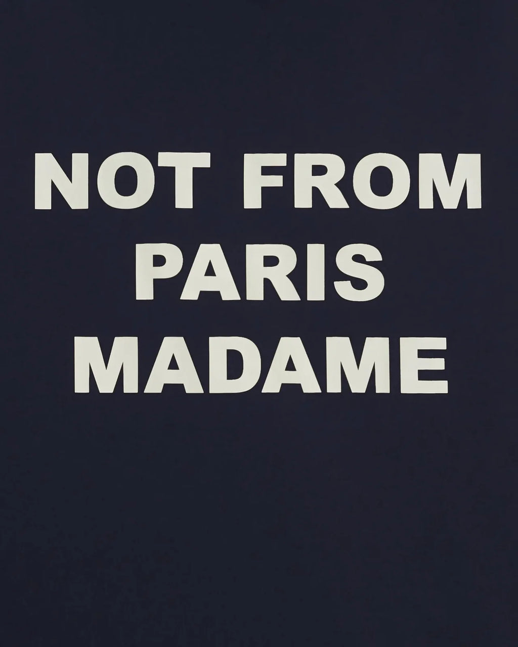 Drôle de Monsieur - La Veste Capuche Slogan Marine