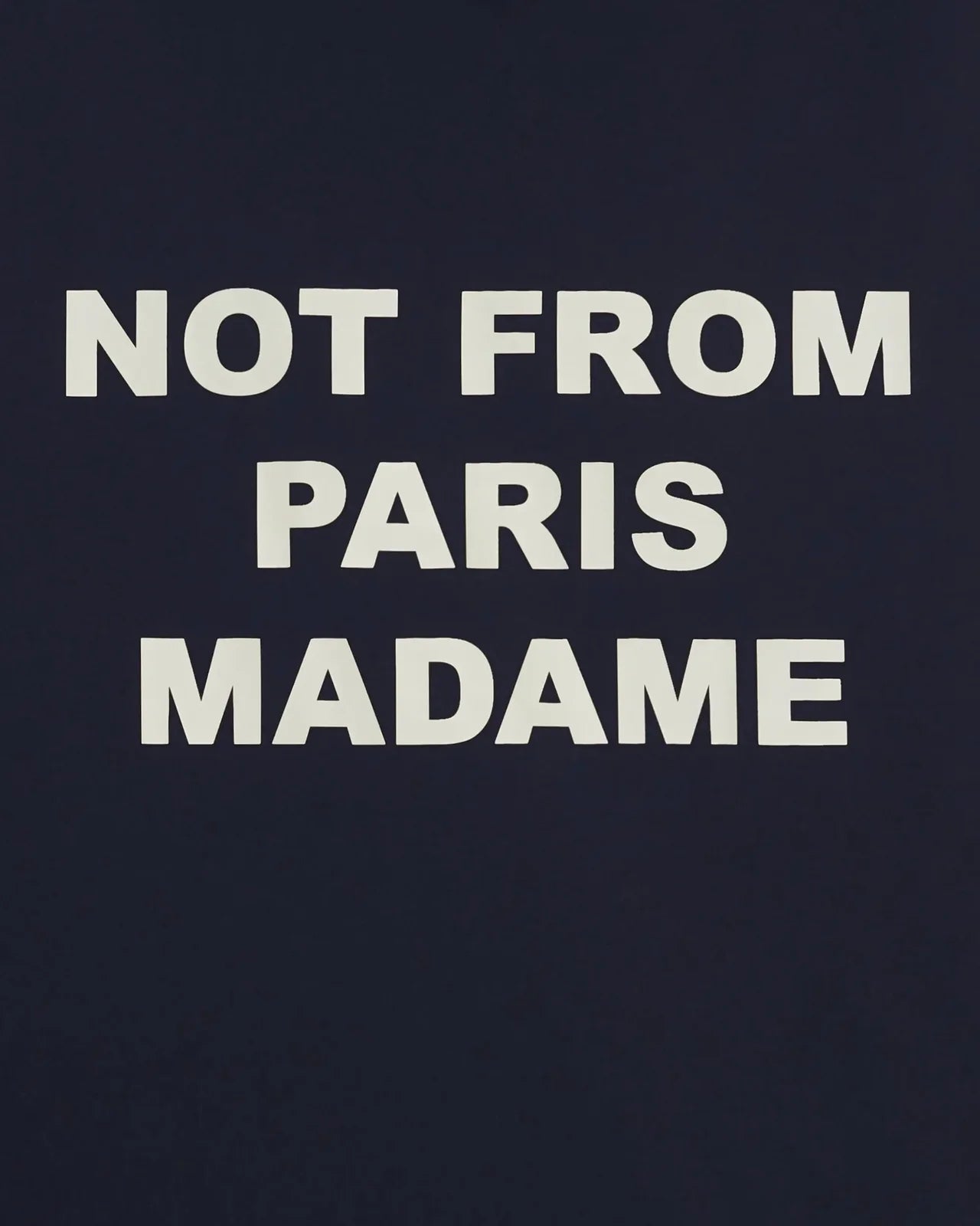 Drôle de Monsieur - La Veste Capuche Slogan Marine