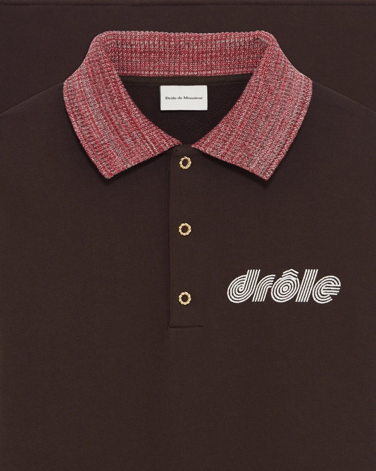 Drôle de Monsieur - Le Polo Sport Dark Brown