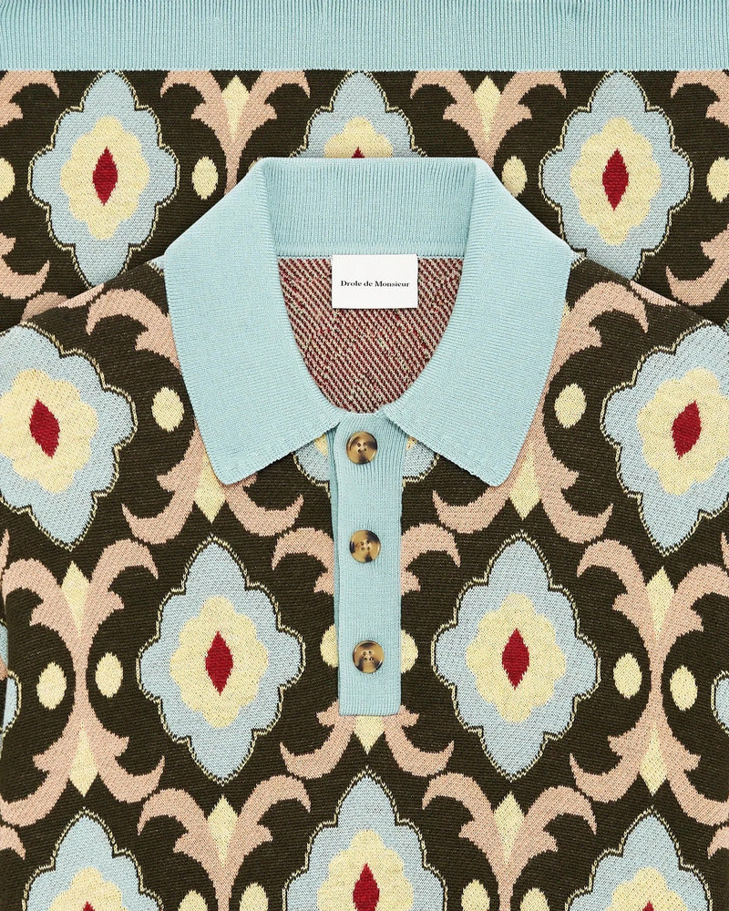 Drôle de Monsieur - La maille Polo Tapisserie Kaki