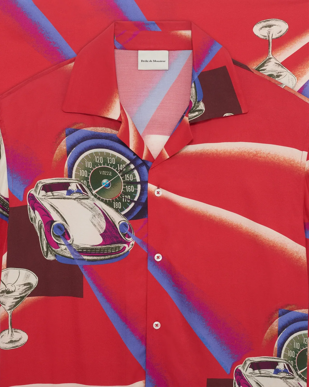 Drôle de Monsieur - La Chemise Voiture Rouge
