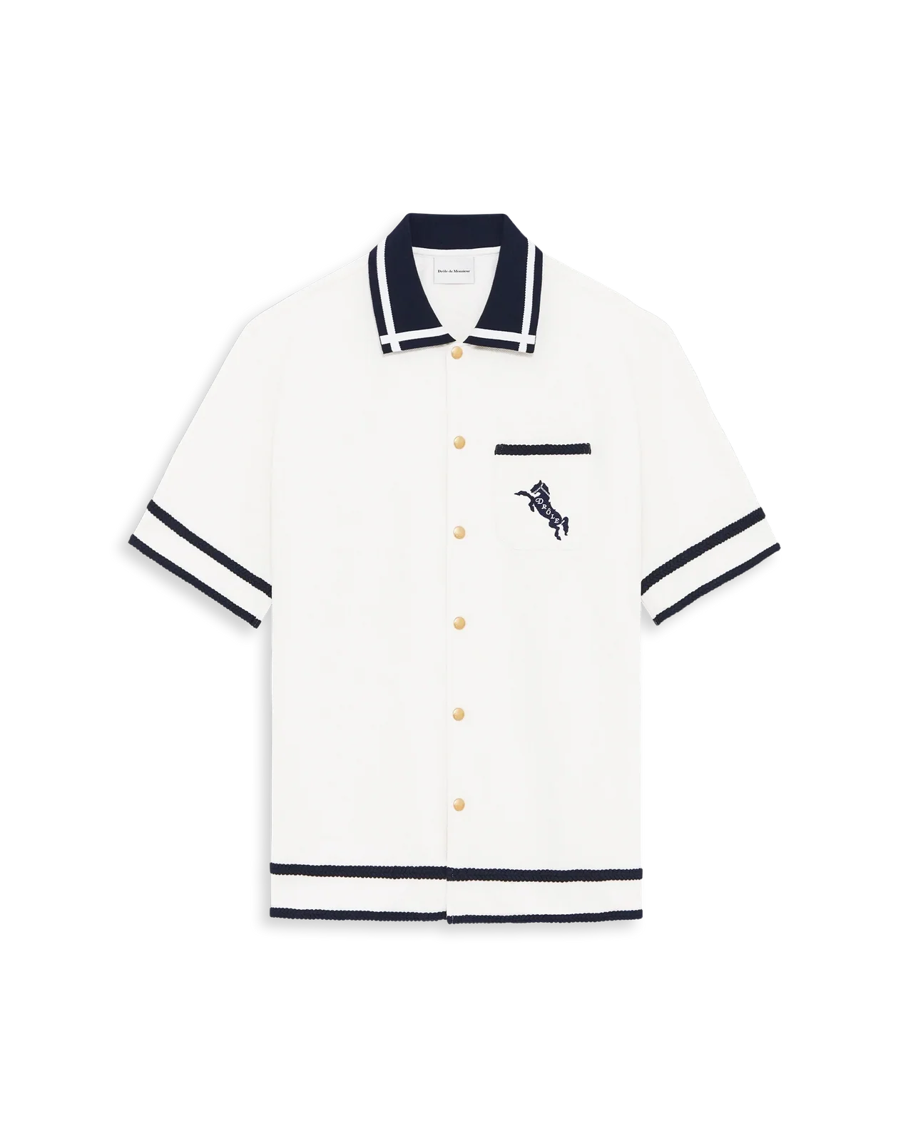 Drôle de Monsieur - La Chemise Piquée Cheval Tofu