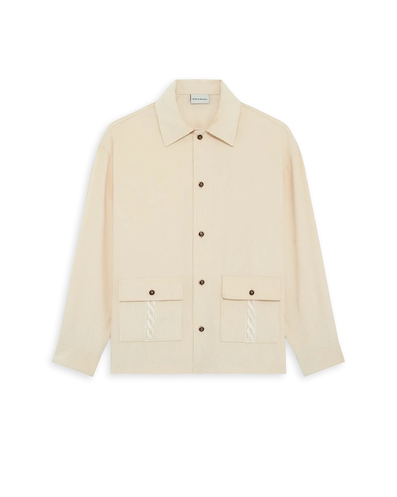 Drôle de Monsieur - La Surchemise Corduroy Ecru
