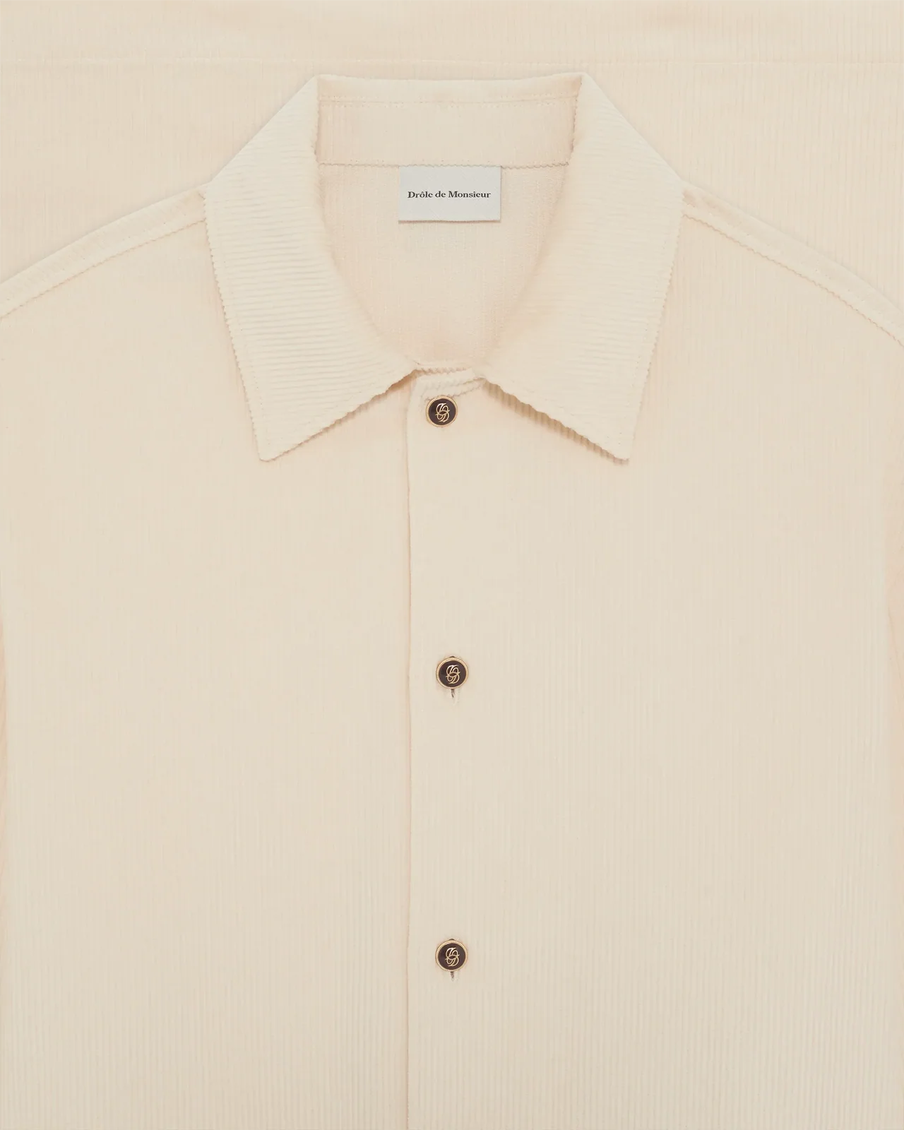 Drôle de Monsieur - La Surchemise Corduroy Ecru